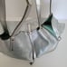 Tiffany & Co Suede Reversible Tote Bag Tiffany Blue Silver Metalic Large Authent