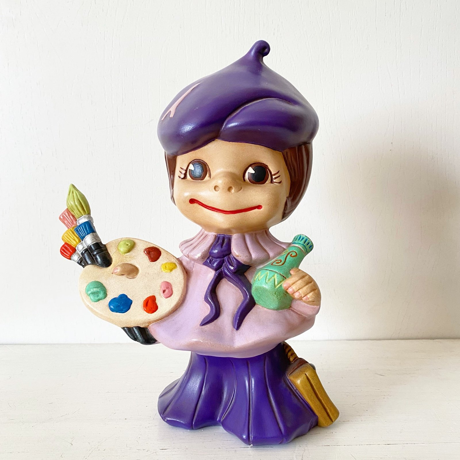 1960’s Kitschy French Artist Girl Statue