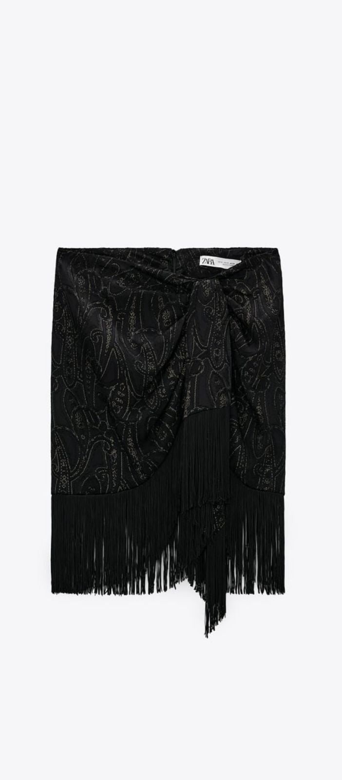 NWT Zara Print Knotted Wrap Skirt.