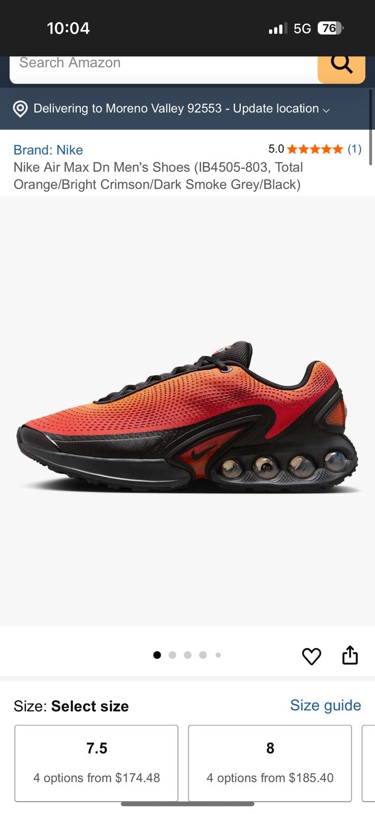 Nike men air max size 10.5