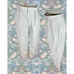 Vintage 80s Ralph Lauren Charcoal Blue Pinstripe Trousers 34x34