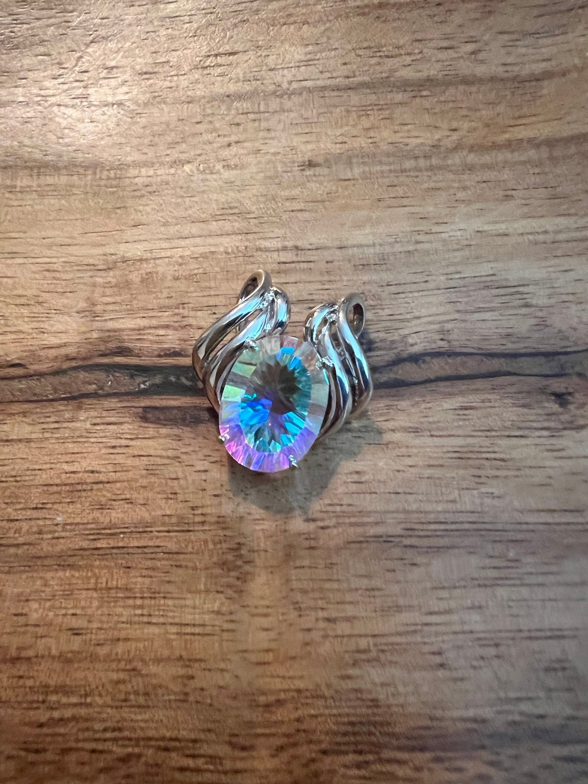 Sterling Mercury Topaz Slider Pendant
