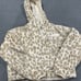 crop leopard sweater north face