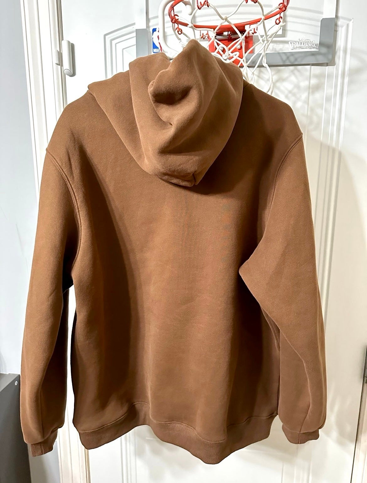 Brown Vintage Midde check NIke Hoodie
