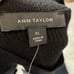 Ann Taylor Sweater Dress Women XL Basket Stitch Trim Long Sleeve Midi Stretch