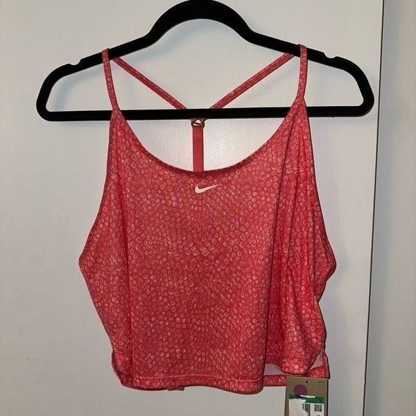 Nike Dri-Fit Women’s Pink Patterned Racerback Tank Top Size XL NWT