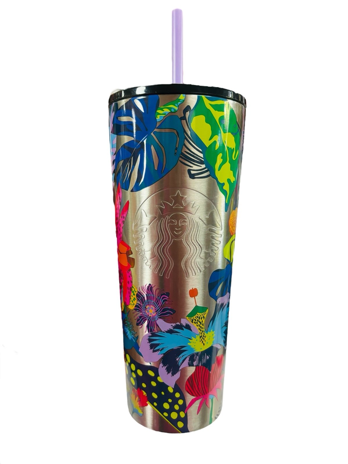 Starbucks Summer Immersive Tropic Florals 2023 SS 24 Oz Tumbler~BNWT