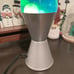 Classic Silver Base Lava Lamp, 14.5 Tall Green Lava Blue Liquid Tested Working