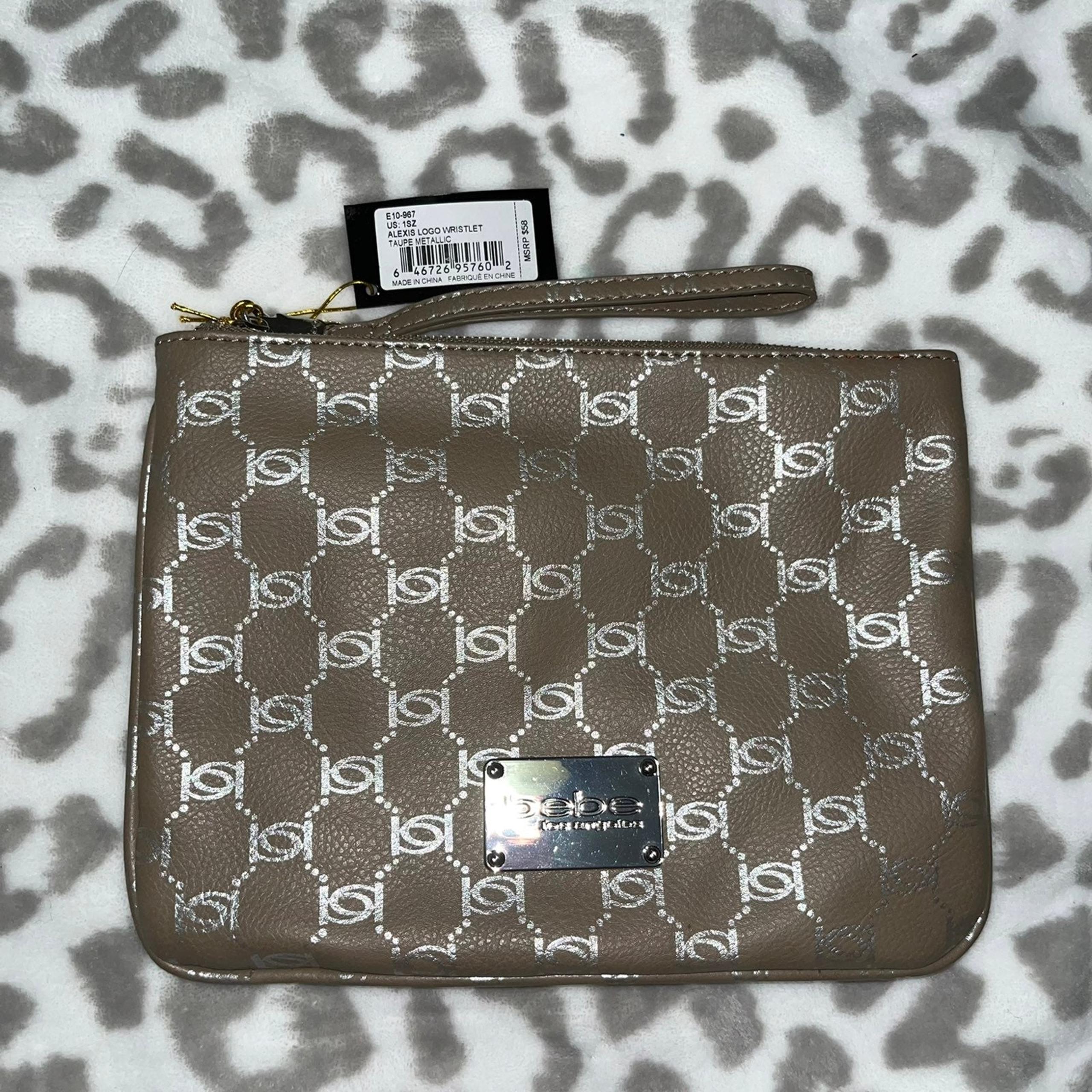 Bebe wristlet wallets for women