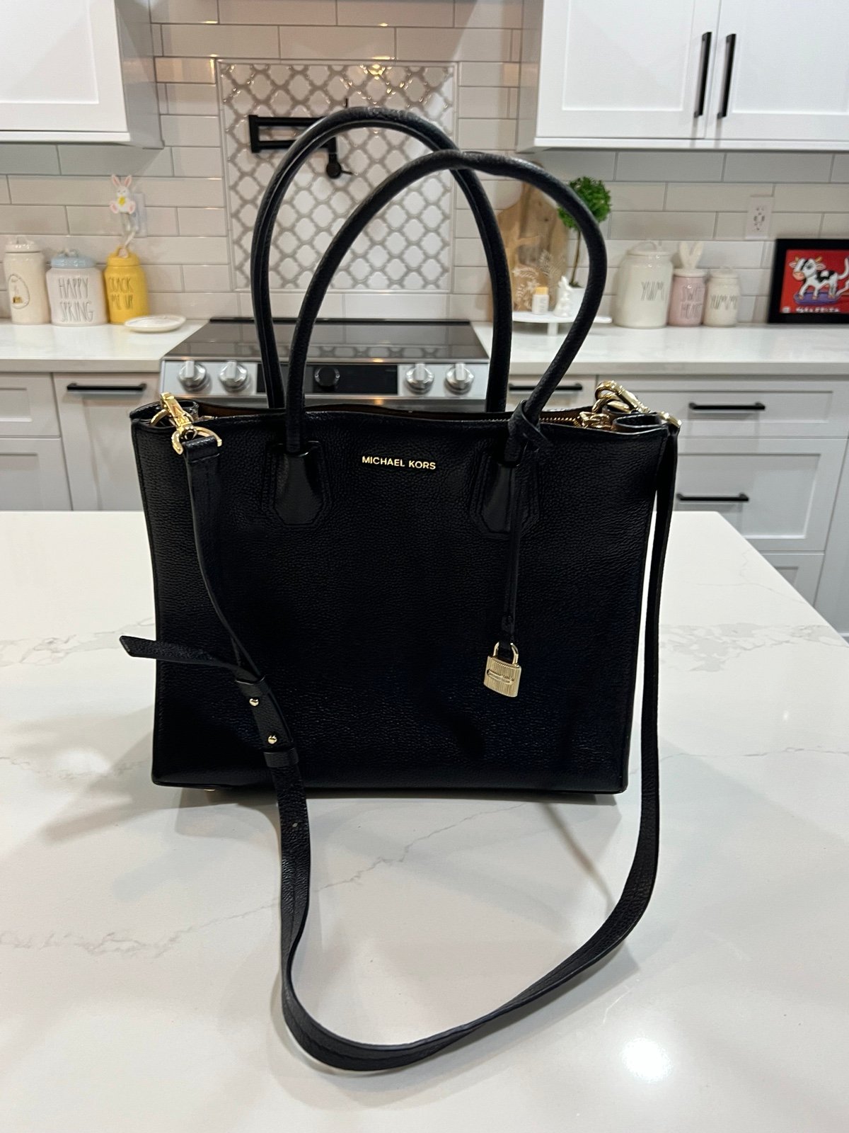 michael michael kors mercer large leather tote