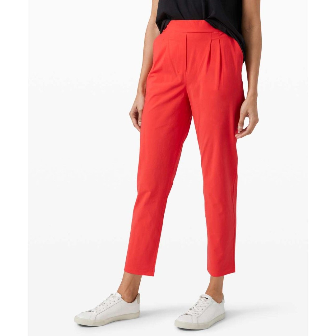 Lululemon Your True Trouser High Rise Pant Carnation Red Size 10
