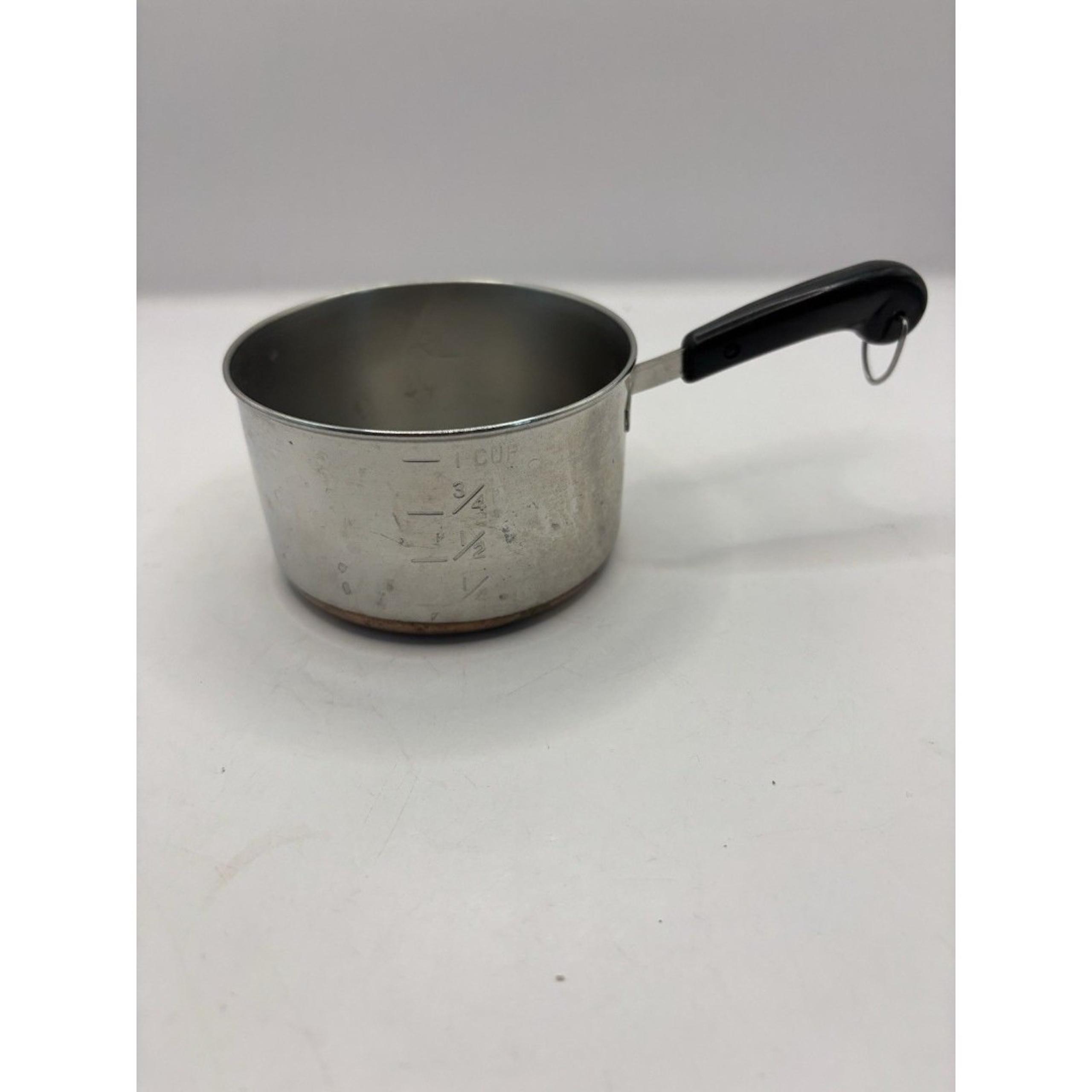 Vintage Revere Ware Copper Clad One Cup Measuring Cup/Butter Warmer