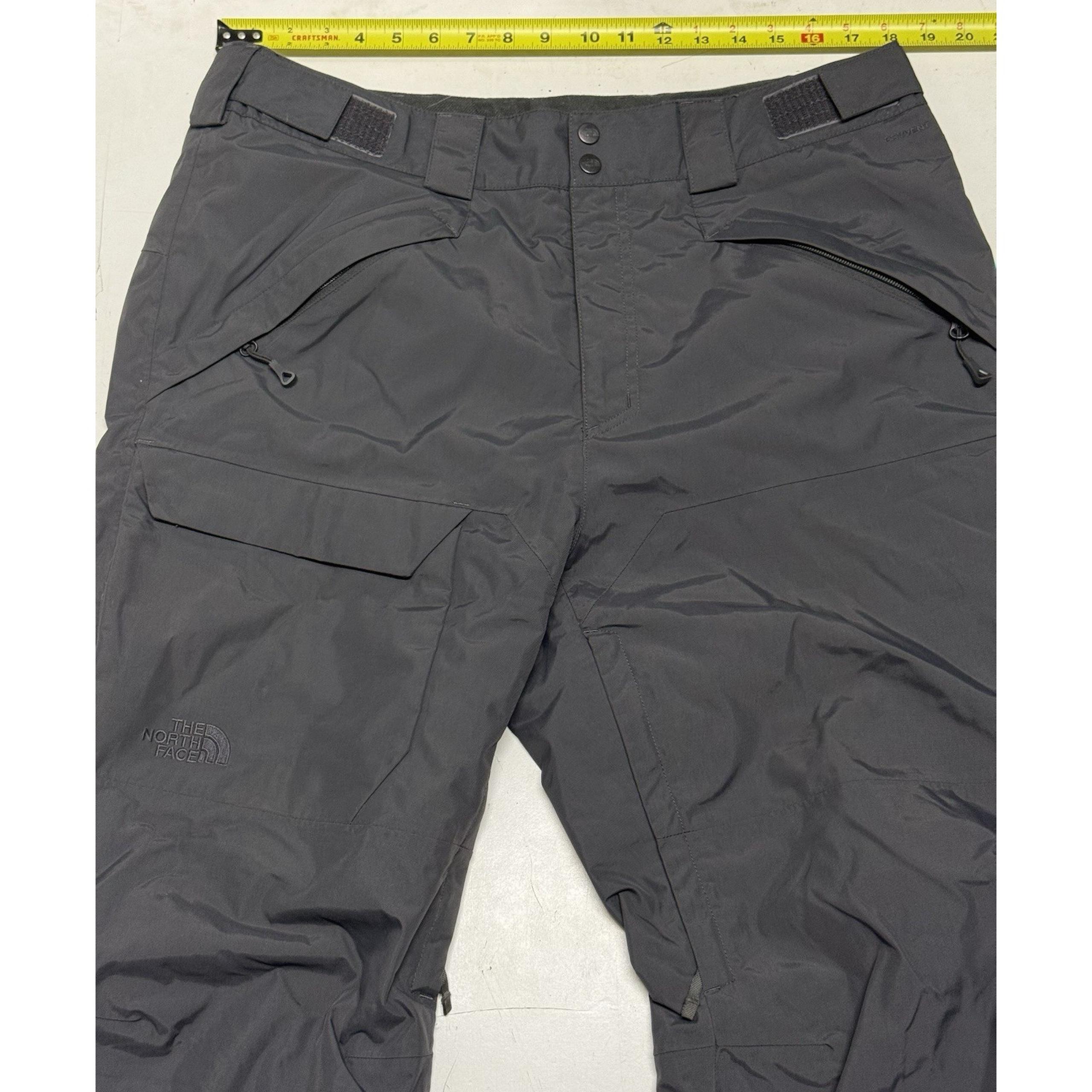 The North Face Gray Dryvent Snow Pants Ski Snowboarding Men's Large Cargo Pocket