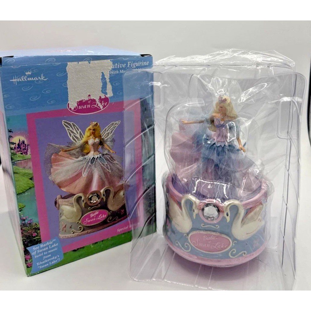 Hallmark Barbie of Swan Lake Figurine w/ Music & Motion 2003 Mattel #78578 Works