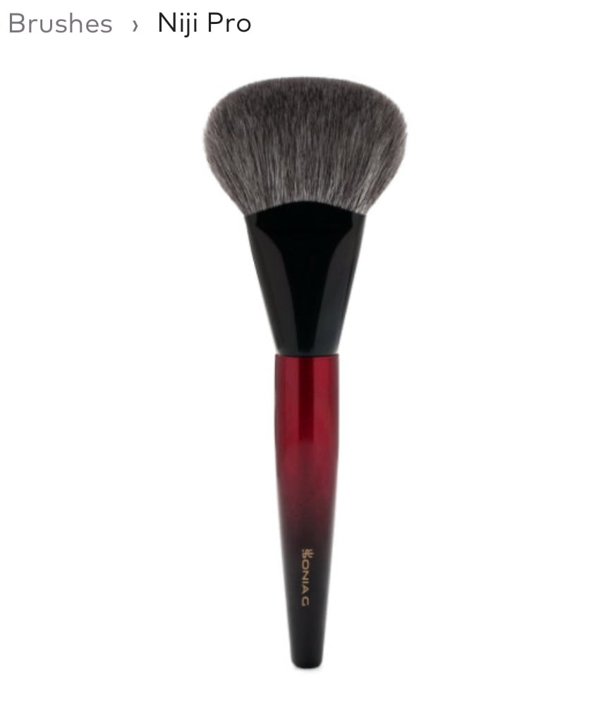 Sonia G Niji Pro Powder/Bronzer Brush - Dyed and undyed saikoho goat hair