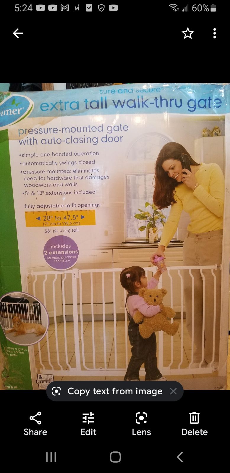 Multi-Use Baby or Pet Gate