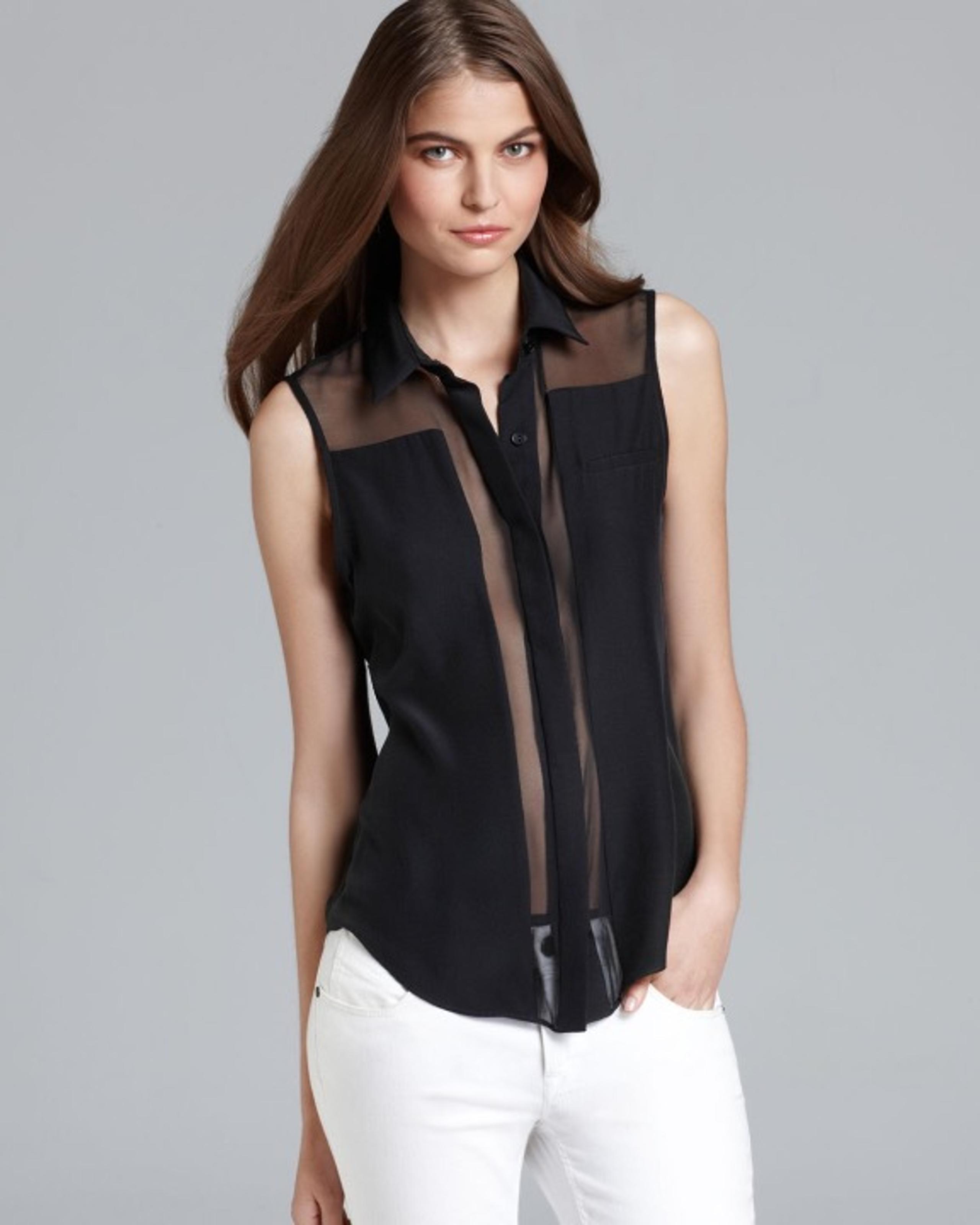 Parker Uma Combo Top Black Sheer Cut Out