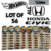 Lot Of 56 Hot Wheels 2018 Honda Civic Type R ‘73 Custom Orange & White JDM New