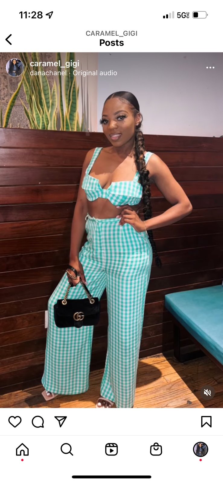 Two piece gingham set