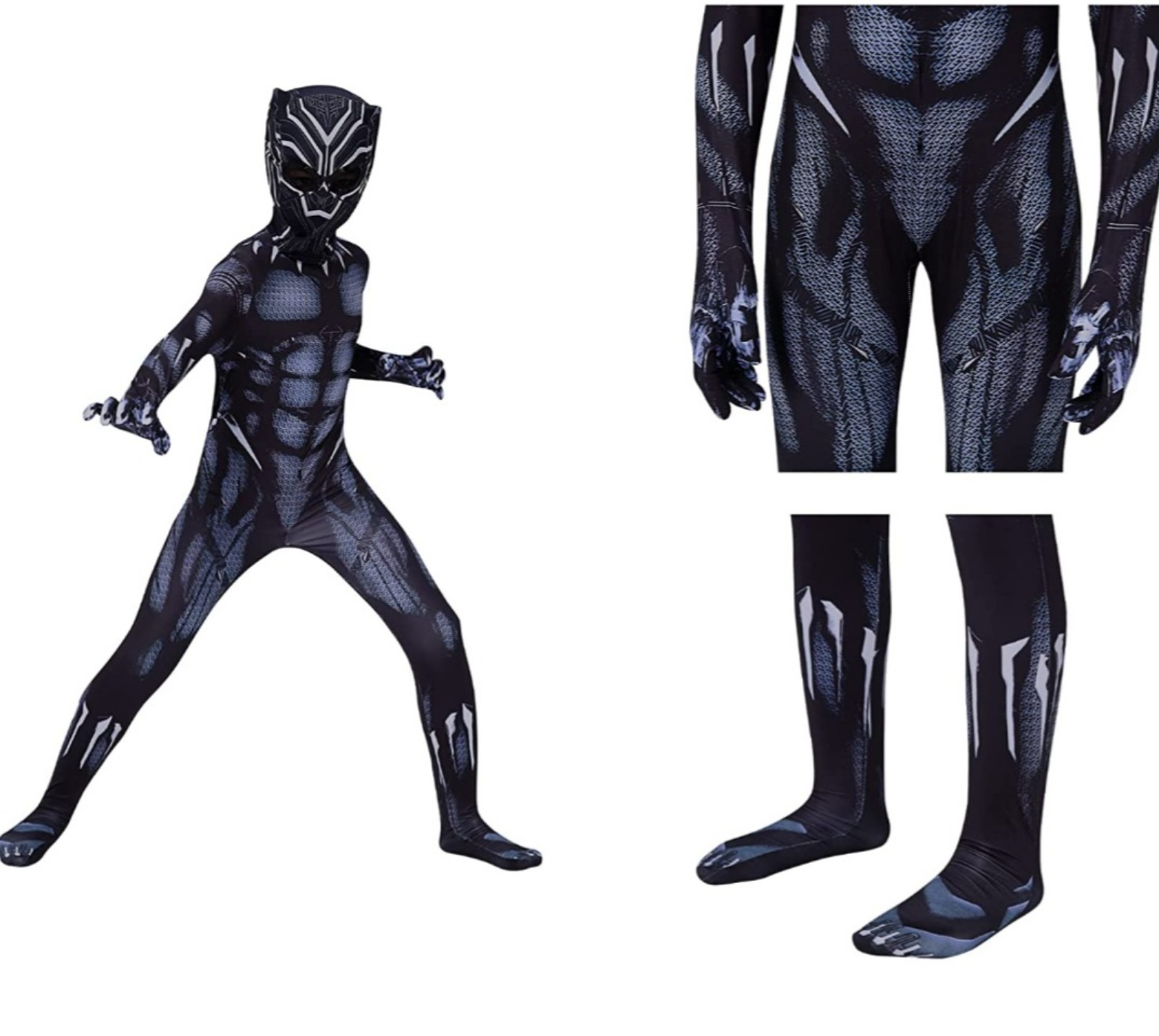 Superhero Kids Bodysuit Costumes Spandex Halloween Cosplay Costume Size Small