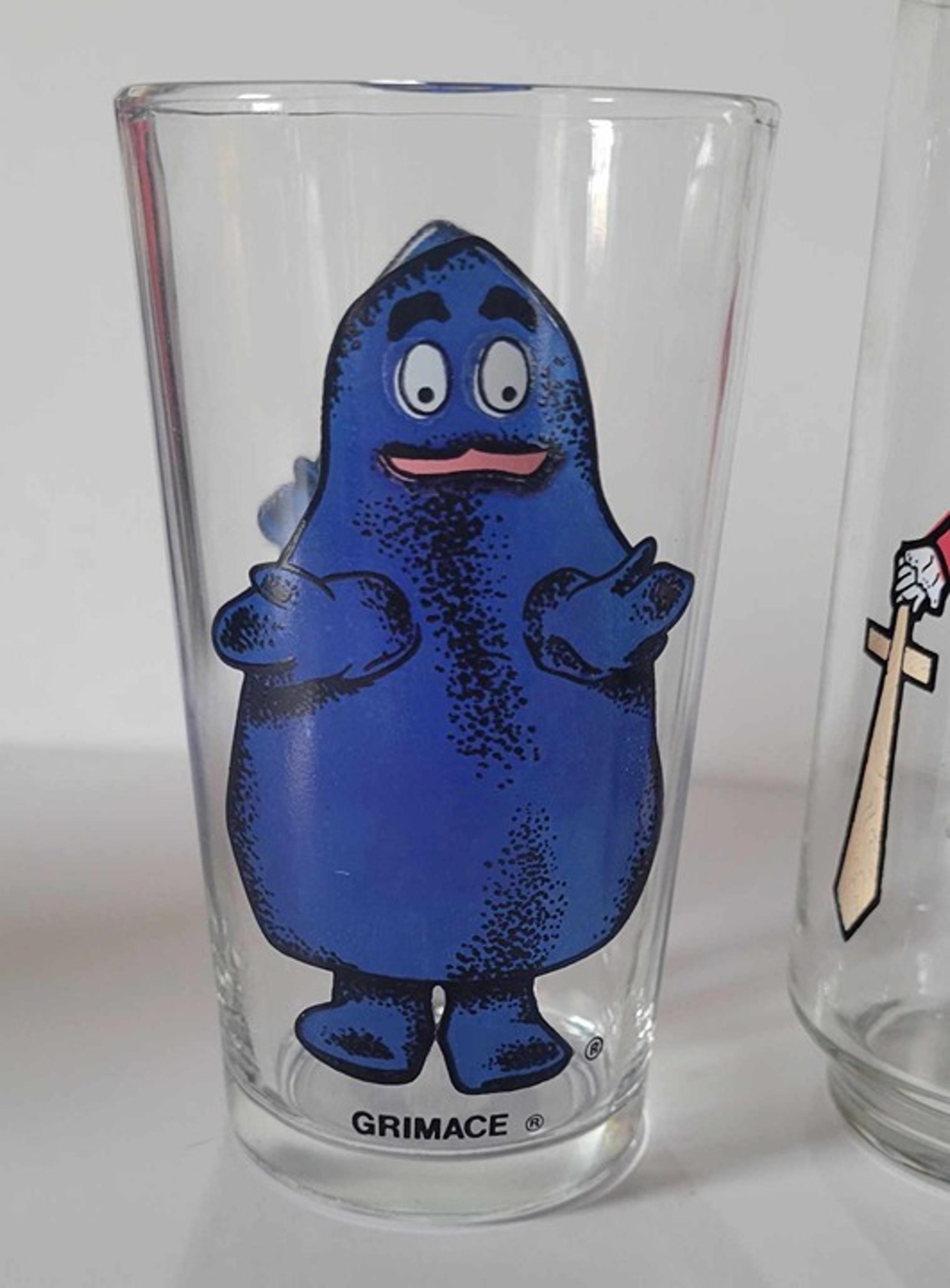 Vintage McDonalds 1970s Grimace Glass