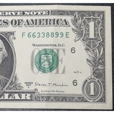 1 2017 A Four Pairs Partial Ladder Serial Number Fancy Note FW Print Crispy