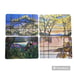 Set of 4 Metropolitan Museum of Art Tiffany Stained Glass Window Placemats VTG
