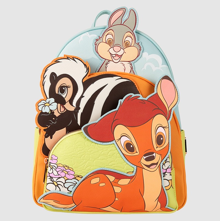 Bambi & Friends Triple Pocket Mini Backpack