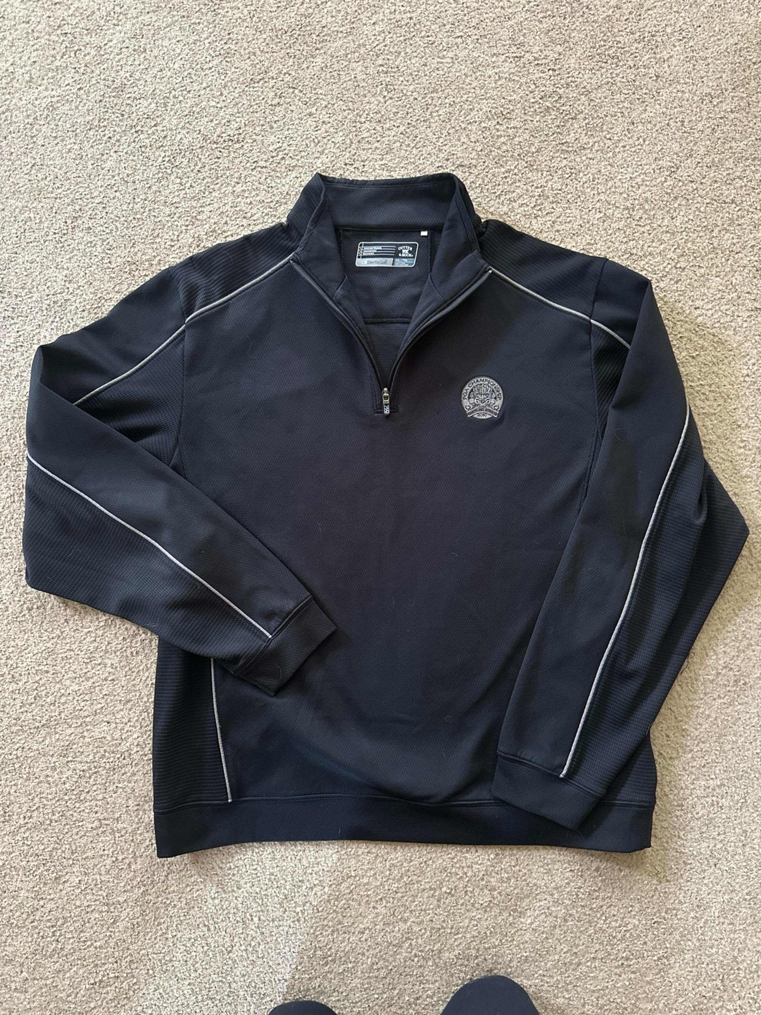 PGA championship whistling straights 1/4 zip men’s Golf Sheboygan WI - Cutter & Buck