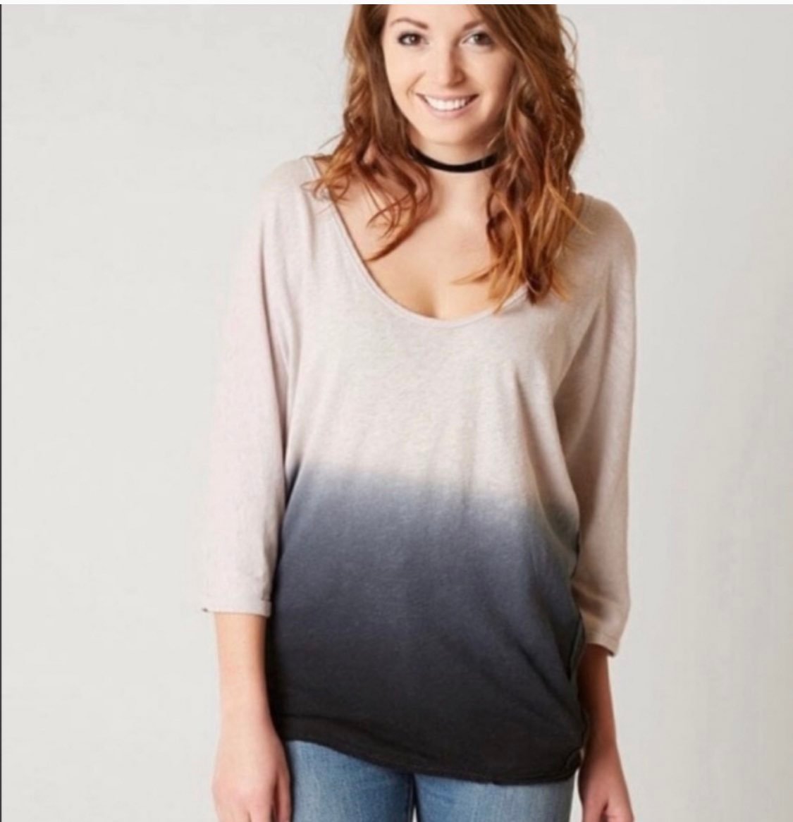 We the Free Dip Dye Ombré Dolman Tee
