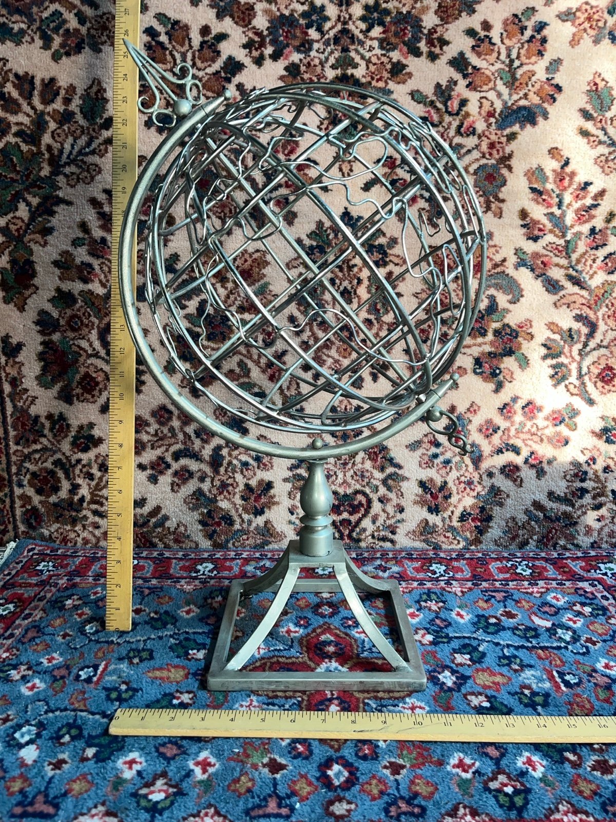 Revolving Metal Globe