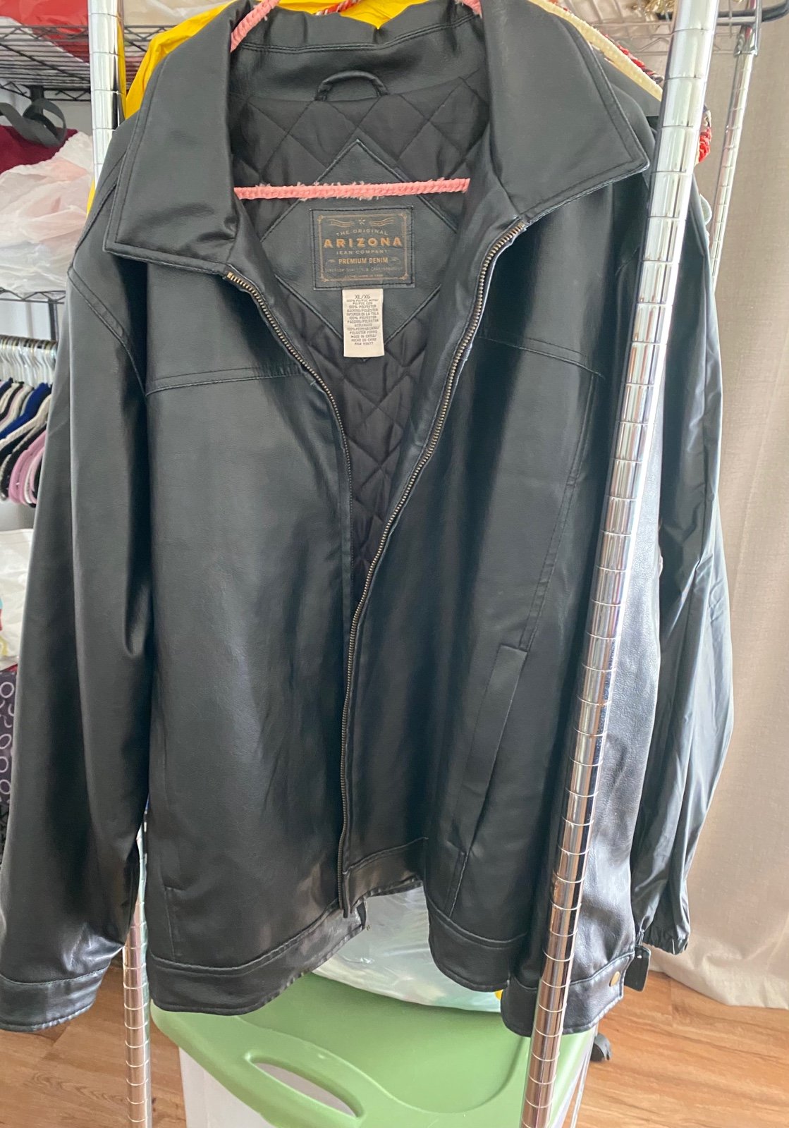 Arizona Jean Company black leather like, men’s xl