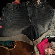 Judy Blue 2xl denim shorts nwt high waist
