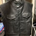 Real leather vest