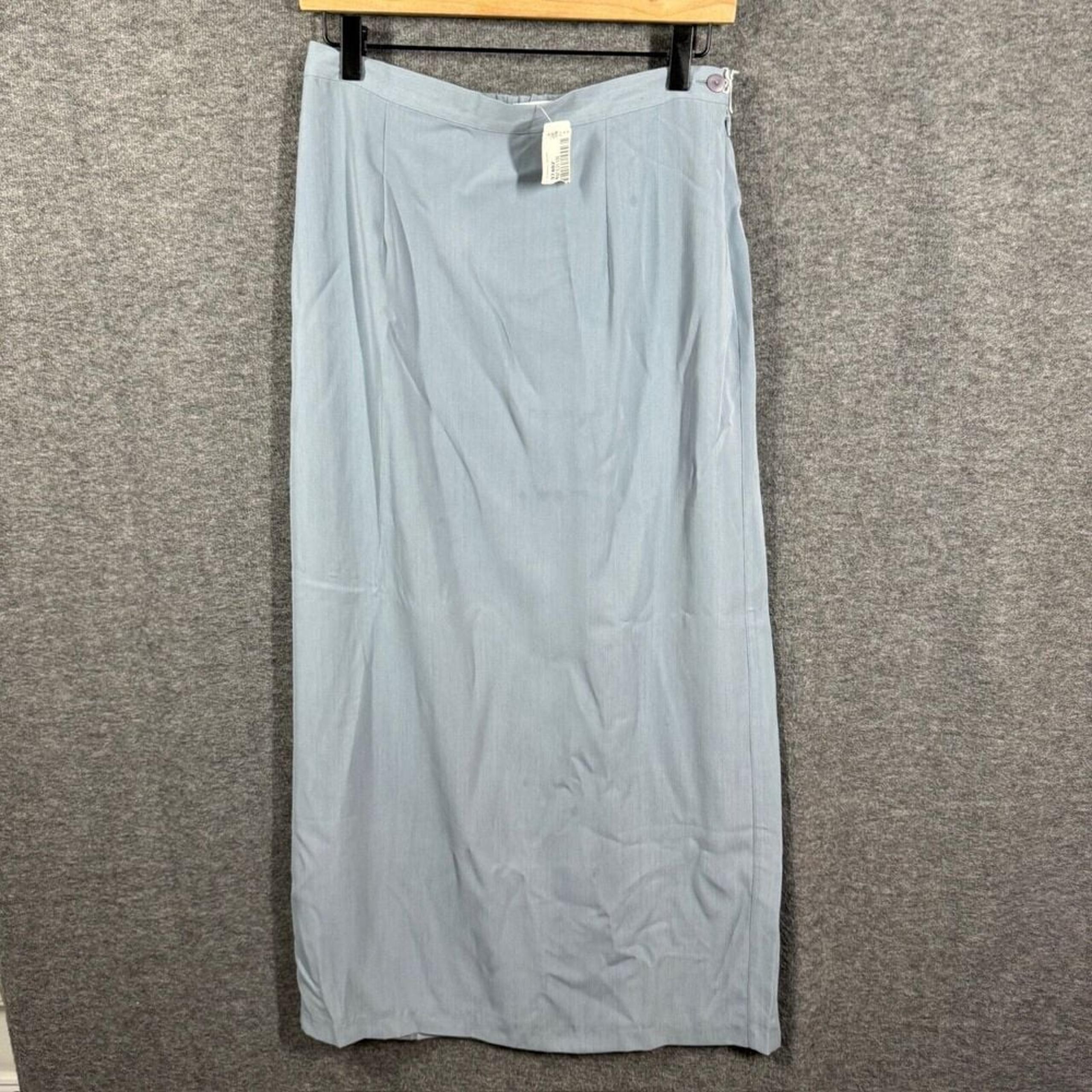 NWT L.L Bean Traveler Long Pull On Skirt Womens Size 10 Gray Spring