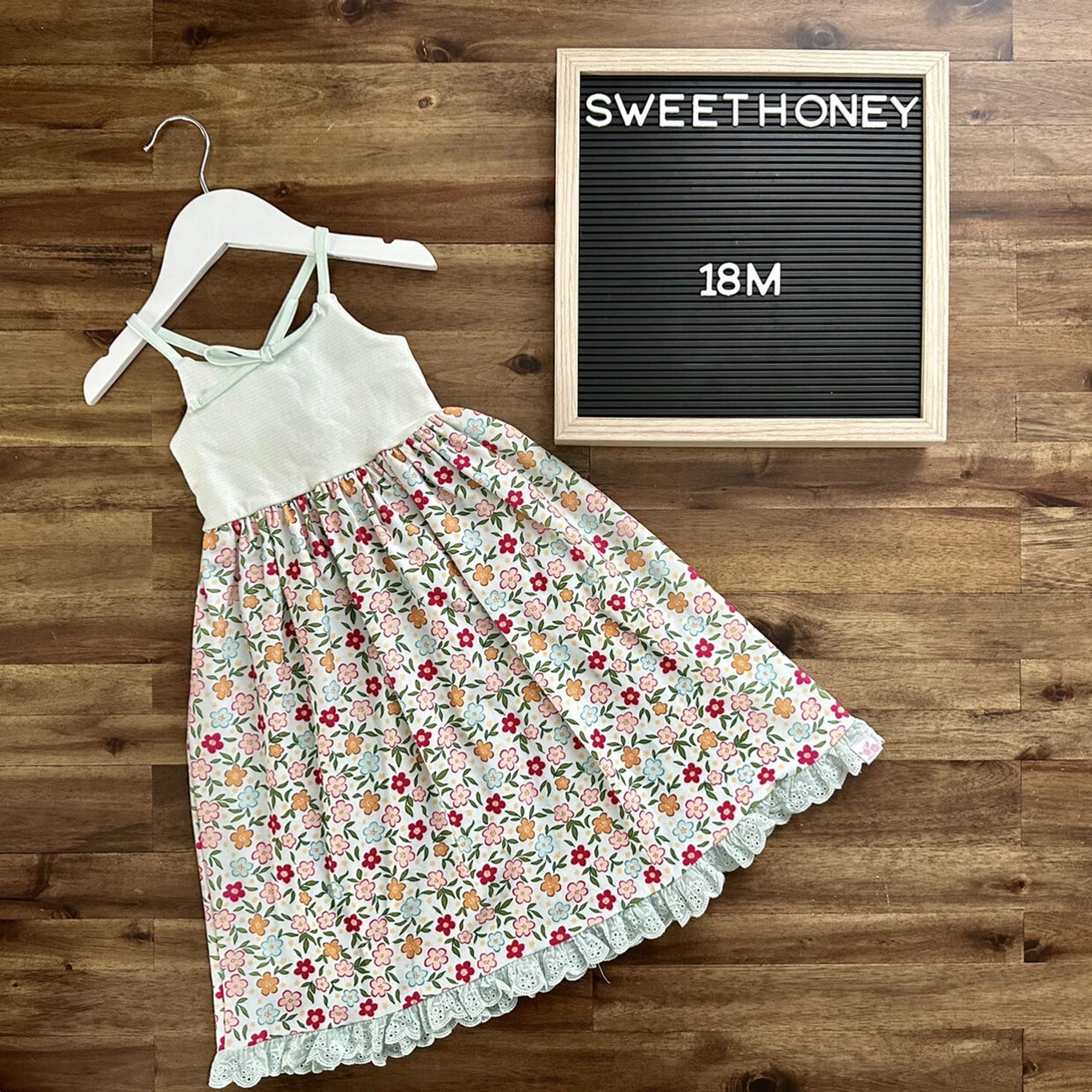 SweetHoney Dreamer Long Gown Bubbly Floral Sleeveless Blue Red Green Lounge 18M