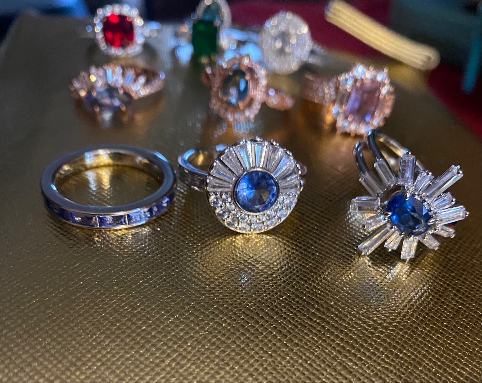 Beautiful Lot Of 10 Rings By Bomb Party