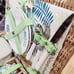 Wicker Carnival Picnic Picnic Basket W/Accessories PRE-OWNED