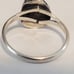 Sz5 estate vintage sterling silver turquoise navajo shadowbox feather ring