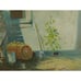 Old Oil Painting on Canvas Outdoor House