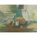 Old Oil Painting on Canvas Outdoor House