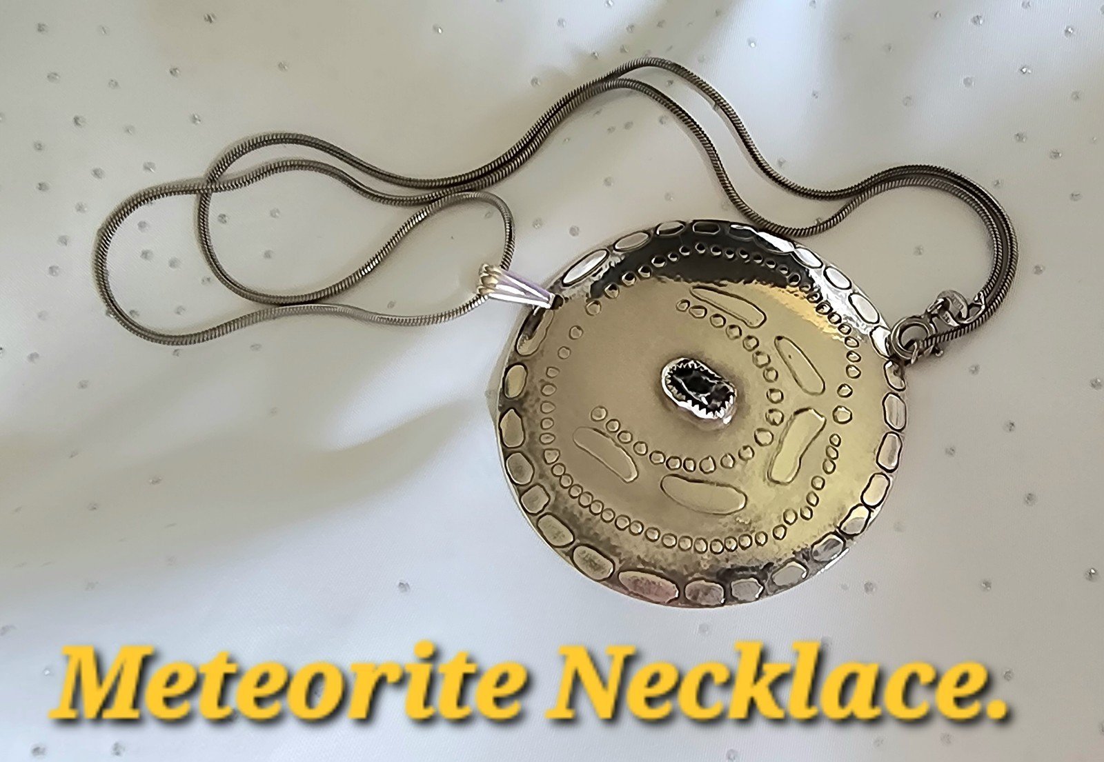 Reimbold 925 Meteorite Pendant Necklace