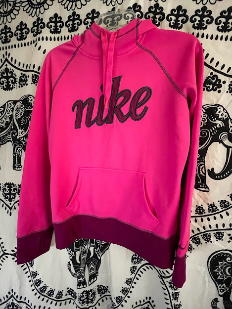 Retro Women's Nike Dri Fit Hot Pink Athletic Hoodie-