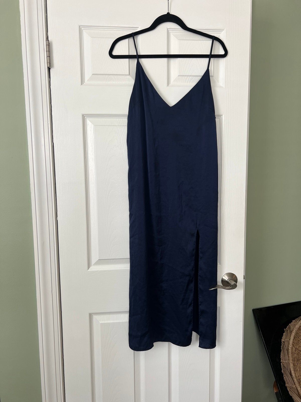 Wilfred Aritzia Navy Slip Dress