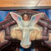 Vintage 1950’s Crèche - plastic/wood music box with light
