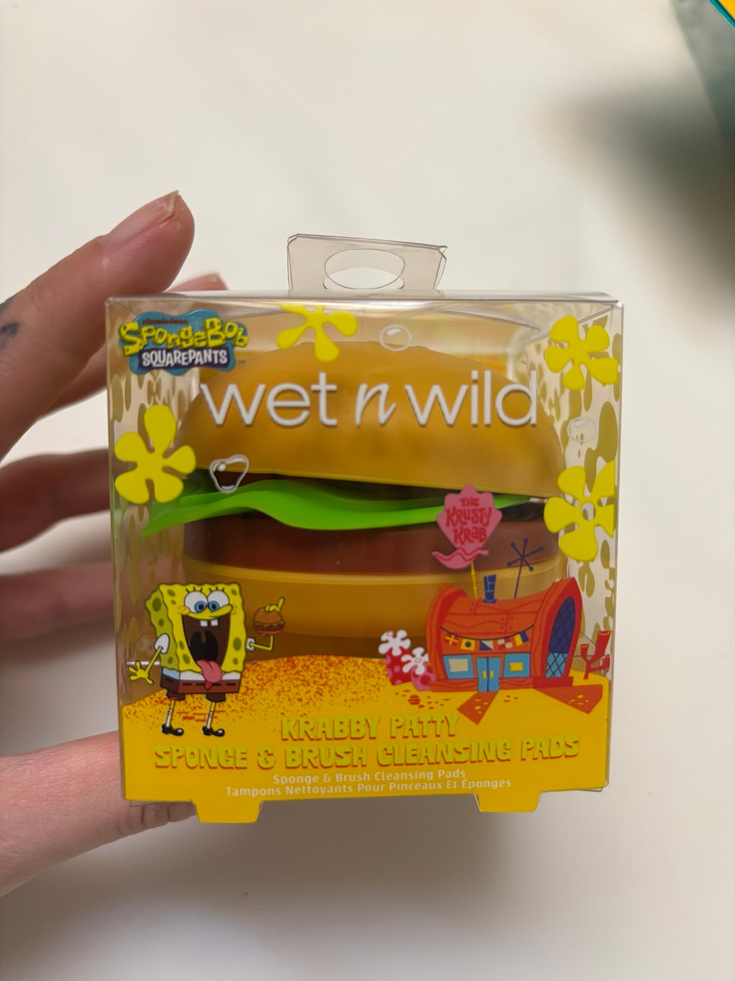 Wet n Wild Krabby patty sponge bob makeup cleaning kit