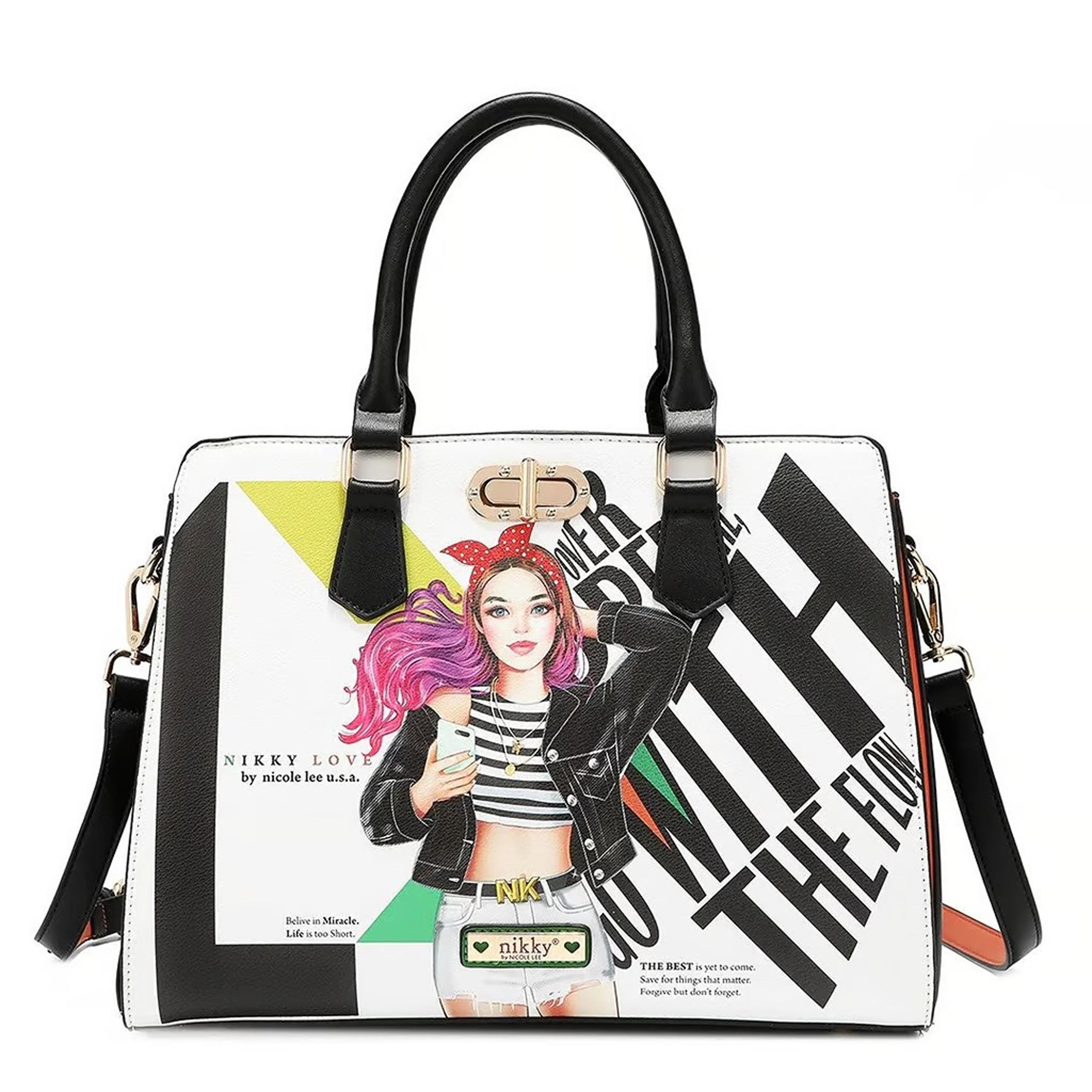 Nikky By Nicole Lee College Girl Top Handle Bag