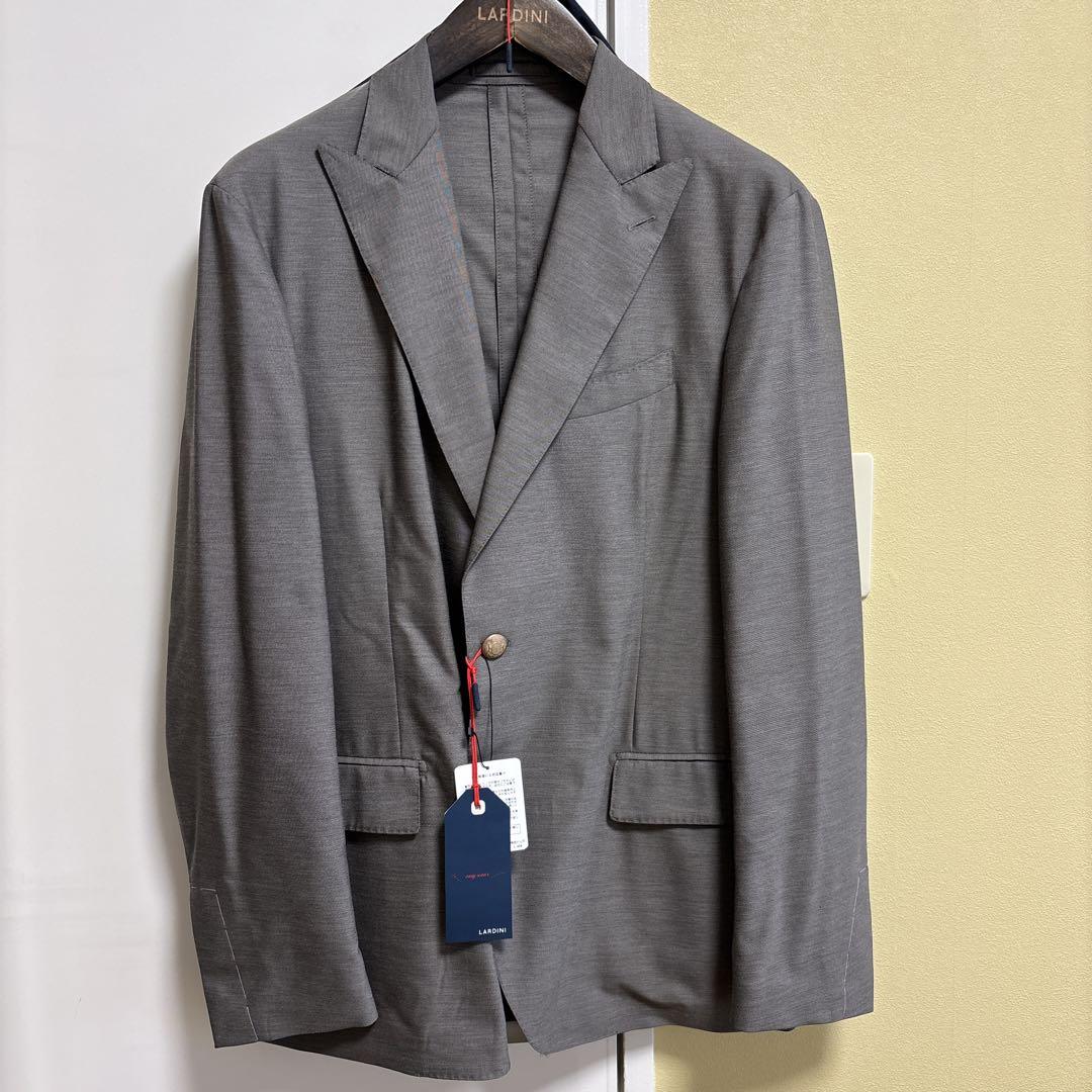 LARDINI Grey Tailored Jacket, Spring/Summer, with New Tag and Storage Bag.