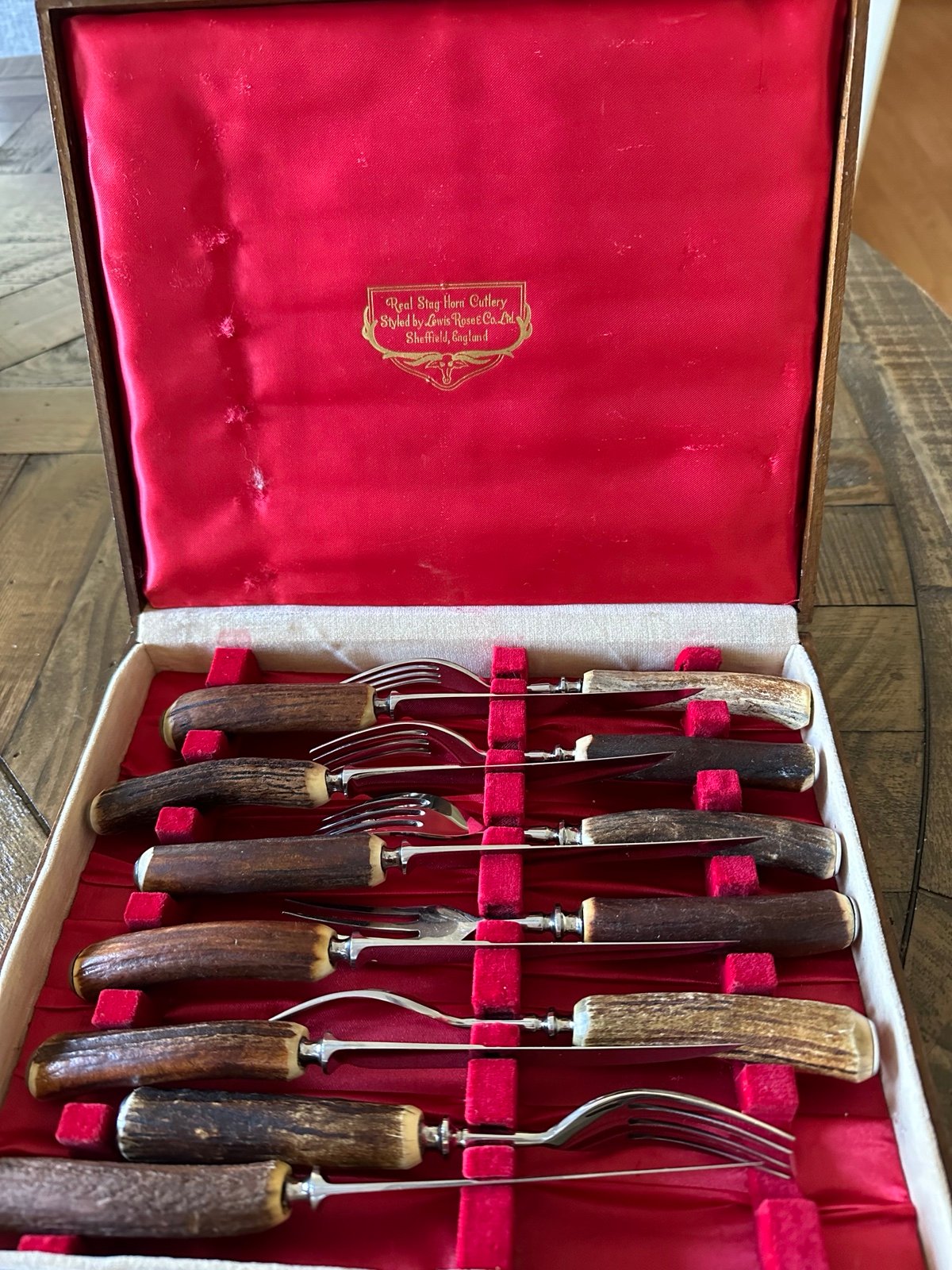 Real Stag horn Cutlery RARE Vintage