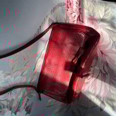 Ann Taylor red leather purse